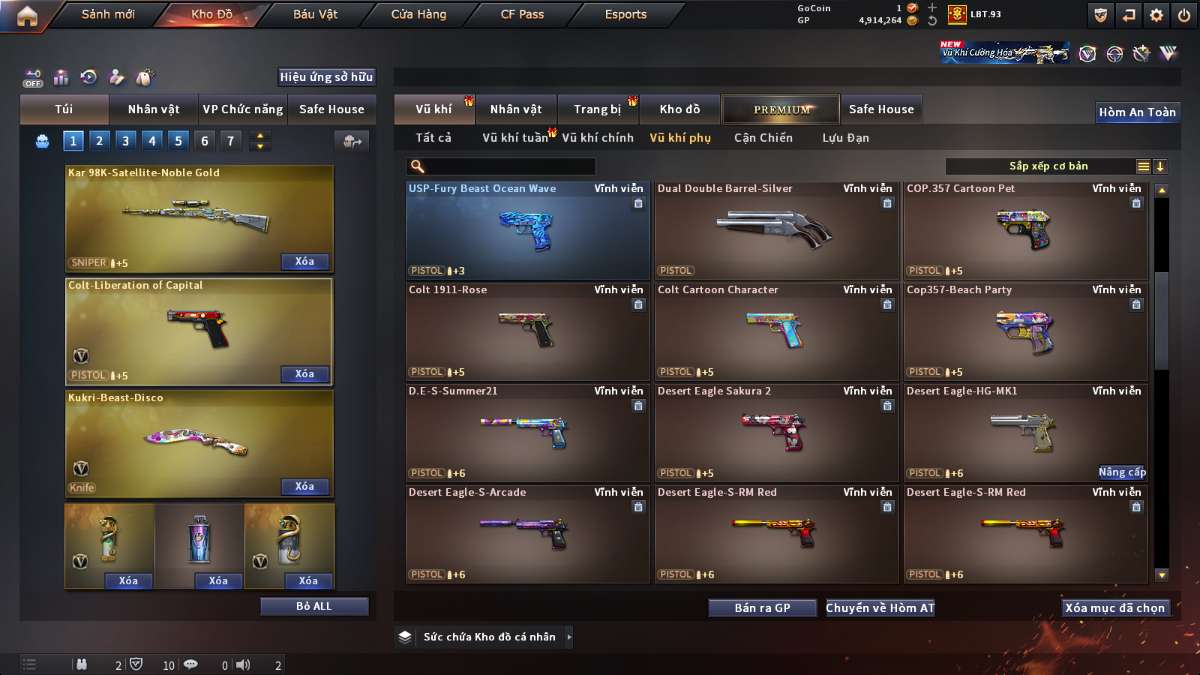 shop acc cf uy tin gia re